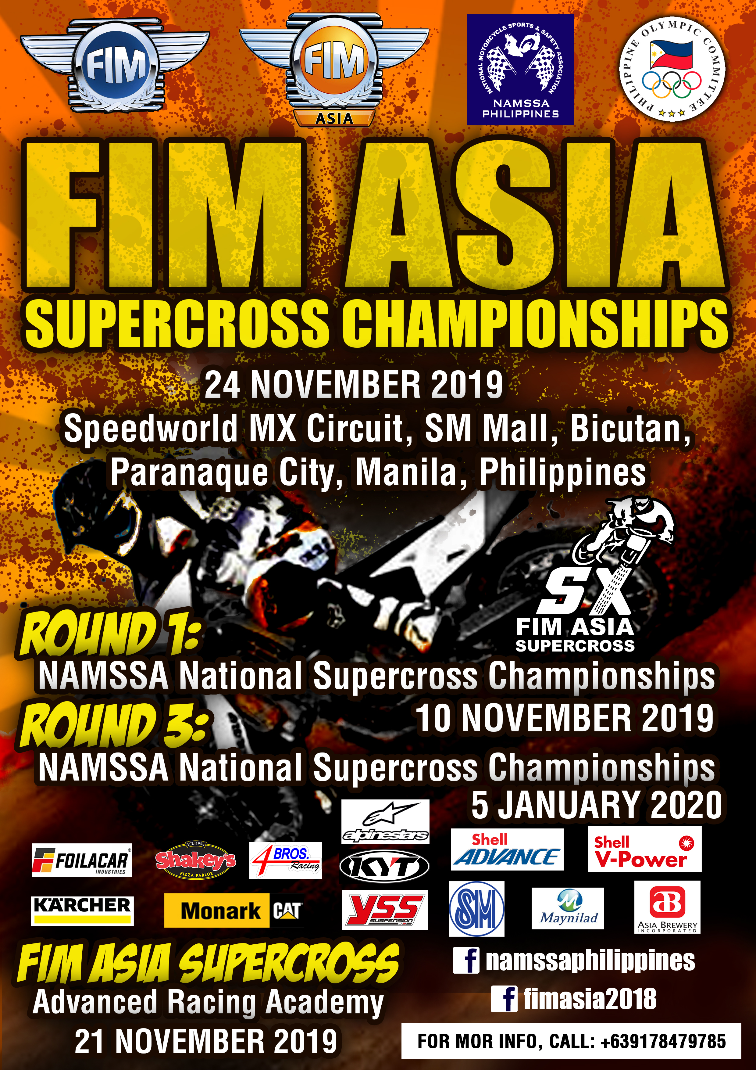 Rounds 1, 2, 3 & 4 - 2019 FIM ASIA MX E-Poster